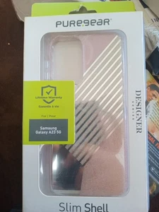 PureGear SlimShell Designer Series Case for Samsung Galaxy A23 5G - Pink Glitter - Picture 1 of 2