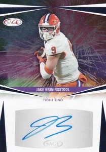 2025 Sage High Series Jake Briningstool Auto #A-JB3 Clemson Tigers - Picture 1 of 1