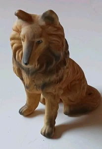 Vintage Porzellan Collie Hund Figur 4,25 cm - Bild 1 von 5