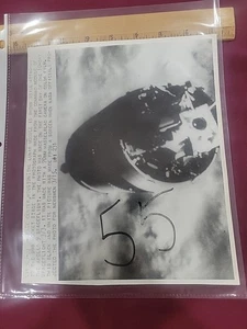 SPACE PHOTO MEXICO PRESS APOLLO NASA RARE BACK STAMP 3 1969 Apollo 9 S4b Rocket - Picture 1 of 6