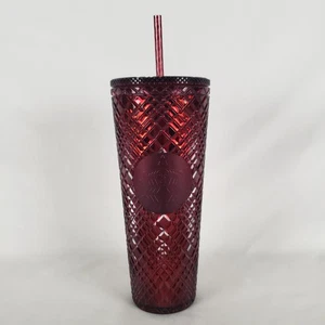 Starbucks Holiday 2021 Jeweled Tumbler Red Venti 24 oz Cold Neu - Bild 1 von 4