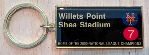 New York Mets Shea Stadium Willets Point Subway Stop Key Chain | 2000 | NEW! - Picture 1 of 1
