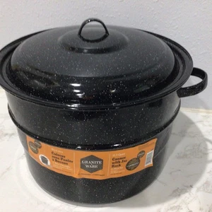 Granite Ware 21,5 Quart Einmachglas mit Glasgestell - schwarz - Bild 1 von 5