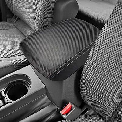 Center Console Armrest Cover for Nissan Frontier/Xterra 2005-2021 Carbon Fiber - Image 1 of 4