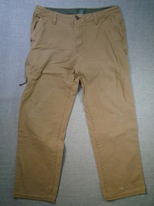 G.H. Pantalones de trabajo Bass & Co. caqui para hombre 34 x 28 100 % algodón - Imagen 1 de 18