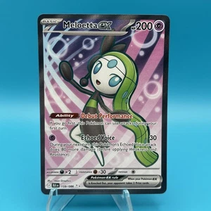 Meloetta ex 159/086 Secret Rare - Pokemon : Black Bolt - Picture 1 of 2