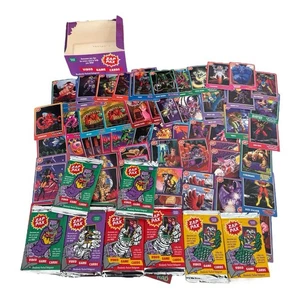 1992 ZAP PAX SERIES 1 Video Game Trading 8 Unopened Packs & 72 Loose Cards +Box - Picture 1 of 6