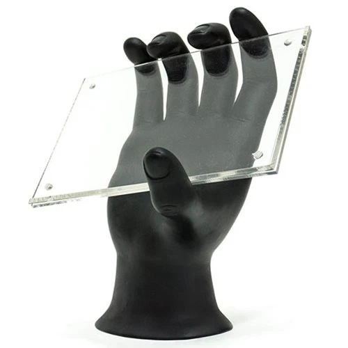 NEW Made By Humans Hand Photo Holder 4x6 Photo Frame Black SHIPS FREE - Image 1 of 1