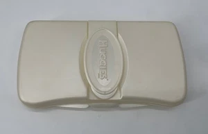 Huggies Salviette Neonati Contenitore Viaggio Off White Plastica Coperchio Pieghevole Ricaricabile VUOTO - Foto 1 di 7