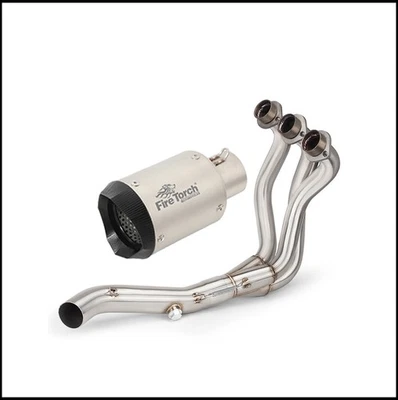 Para Yamaha MT-09 XSR900 FZ09 Sistema de escape completo Cabezal Enlace Tubo Silenciador Puntas Foto 1 de 4