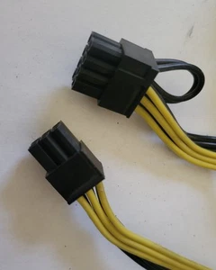 8 pin to 6 Pin PCI Express Graphics Card PCIe 6Pin to 6+2 Pin Power Supply Cable - Picture 1 of 2