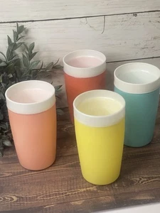 Juego de 4 vasos vintage Bolero Therm O Ware aislados | tazas de cocina vintage - Imagen 1 de 5