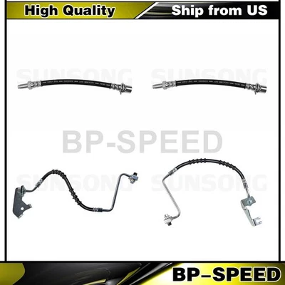 4 后前制动液压软管制动线适用于 2005 年福特 500 Hundred — 第 1/4 张图片