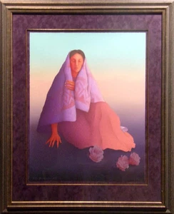 R.C.Gorman "Desert Bloom" framed Lithograph Hand Signed Art Print, Make Offer! - Picture 1 of 4