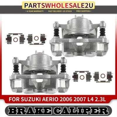 2x Pinzas de freno delanteras izquierda y derecha con soporte para Suzuki Aerio 2006 2007 2,3 L Foto 1 de 4