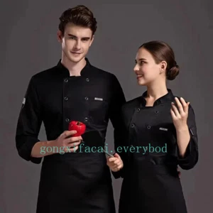 Restaurant Cafeteri Back Kitchen Breathable Chef Work Uniform for Short Sleeved - Picture 1 of 28