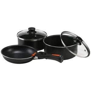 JUEGO DE 3 PIEZAS VANGO GOURMET ANTIADHERENTE CAMPING EXTERIOR ASA EXTRAÍBLE SARTÉN DE COCINA - Imagen 1 de 7