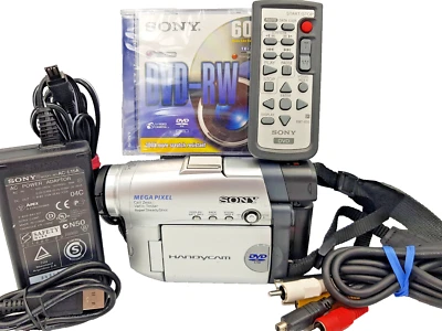 Sony DCR-DVD201E Handycam DVD Camcorder Digital Video Camera DVD-R/RW Nightshot - Image 1 of 4