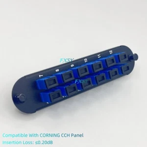 Adaptador Panel de Fibra Óptica 12 SC UPC SM OS2 Compatible CORNING CCH-CP12-59 - Imagen 1 de 7