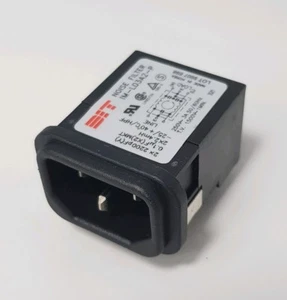 10 x IEC C14 INLET FILTER 3A 230V 250V  3-Pin Male PCB SOCKET IM-L03A2-P BIT - Picture 1 of 6