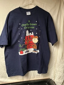 Camiseta Navidad Vintage Y2k A Charlie Marrón Talla Grande - Imagen 1 de 3