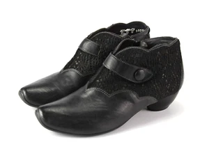 Think Gr.39 Damen Halbschuhe Slipper Stiefel Boots Leder Schwarz TOP H 369 - Bild 1 von 5