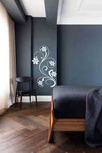 Floral Flower Wall Art Stickers Vinyls Decals Home Decorations Staircase D2 - Picture 1 of 5