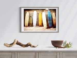California - Surfboards on the Beach - Wall Art, Bar Art Photography - Picture 1 of 3