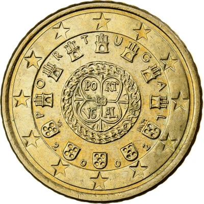 [#1309541] Portugal, 50 céntimos, 2002, Lisboa, oro nórdico, MS Foto 1 de 2