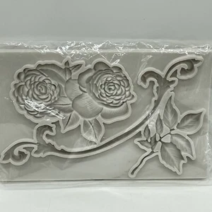 Stampo Cioccolato Silicone Vittoriano Fiore Foglia Cottura Fondente Torta Resina - Foto 1 di 4