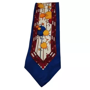 Rush Limbaugh No Boundaries Collection Necktie Mens Blue Red Yellow Silk USA - Picture 1 of 7