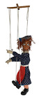 Marionnette vintage à cordes de marionnette 14 pouces grands yeux bleus