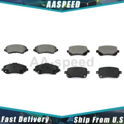 Pastillas de freno delanteras traseras para Chrysler Town & Country 2012 2011 2010 2009 2008 Foto 1 de 3