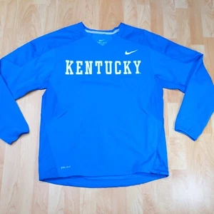 Nike Dri Fit Mens Size Medium Blue spell out University Of Kentucky pullover - Picture 1 of 10
