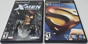 PS2 Lot: X-men "Legends" & Superman "Returns" VIDEO GAMES PlayStation - Picture 1 of 5