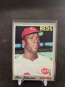 TOPPS 1969 #115 ALEX JOHNSON REDS OUTFEILD IN SLEEVE & TOP LOADER - Picture 1 of 6
