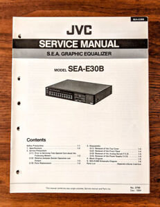 JVC SEA-E30B SEA-E30 B Equalizer Service Manual *Original*