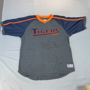 Detroit Tigers Shirt Large Mens Gray Orange Mid Sleeve Baseball Outdoor - Picture 1 of 9
