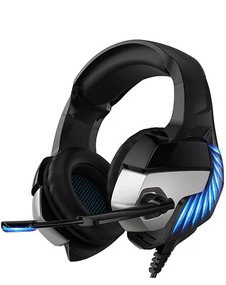Gaming Headset with Microphone, Noise Canceling Wired Over Ear For PS4 PS5 XBOX - Image 1 of 4