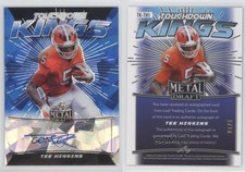 2020 Leaf Metal Draft Blue Crystal /10 Tee Higgins #TK-TH1 Rookie Auto RC