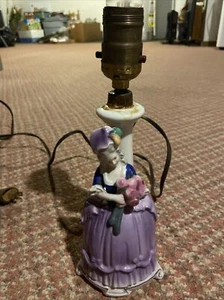 Victorian Ceramic Lamp Germany Lady No. 1237 - Picture 1 of 4