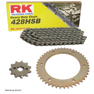 Kit Chaîne Hyosung Xrx 125 Super Motard 07-14 RK 428 H 132 Ouvrir 14/46 / Alu - Photo 1/4
