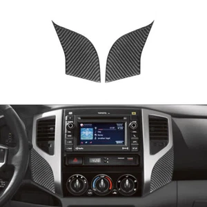 Cubierta de ventilación de aire inferior central de fibra de carbono 2 piezas para Toyota Tacoma 2x2 2012-15 - Imagen 1 de 12