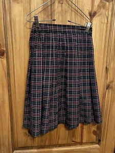School Apparel Inc Skirt Girl’s Gray Red White Plaid School Uniform Size 12 - Picture 1 of 3