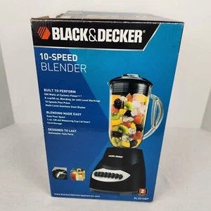 BLACK & DECKER Crush Master 10-Speed Blender Black BL2010BP Cyclonic Power - Picture 1 of 5