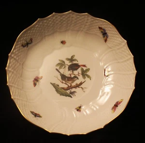 HEREND ROTHSCHILD BIRD 8" BOWL - Picture 1 of 3