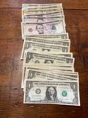 assorted star notes... face value $85 - Image 1 of 4