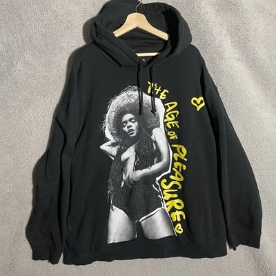 Sudadera con Capucha Janelle Monae The Age Of Pleasure Tour Talla 2XL Negra Música Gráfica EE. UU. Foto 1 de 4