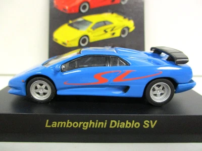 KYOSHO - COLECCIÓN MINICAR - LAMBORGHINI DIABLO SV (AZUL) - 1/64 Foto 1 de 4