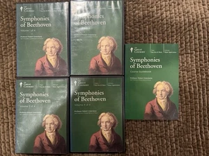 The Great Courses Symphonies Of Beethoven 4 Volumes 32 Discs & Guidebook - Imagen 1 de 7